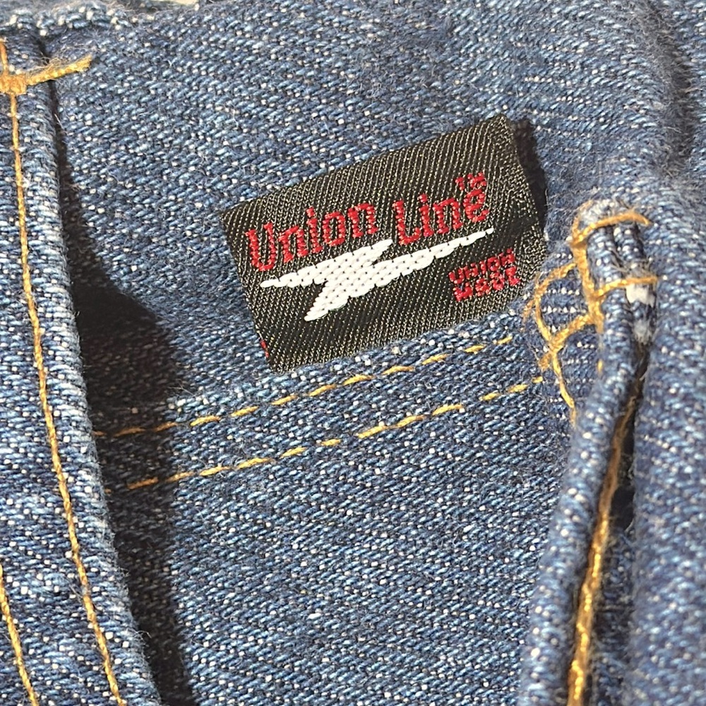 Union Line Straight Fit Dark Wash Cotton Blue Jeans 44x34 NWOT - Picture 9 of 11